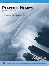 Peaceful Hearts-Right Hand Alone piano sheet music cover Thumbnail